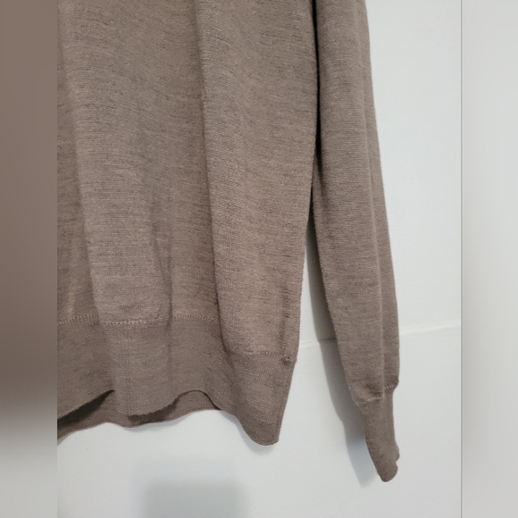 Coveri Collection Merino Wool Blend Turtleneck Sweater Brown 2XL - Picture 2 of 8
